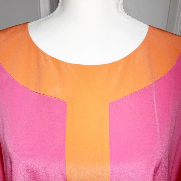 ANNIE GRIFFIN Hadley colorblock silk blouse - Picture 6 of 8